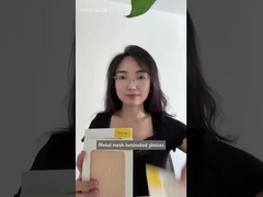 青銅とステンレス鋼 メタリックメッシュ カスタマイズされた色のためのラミネートガラス