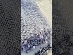 部屋の仕切り用カスタマイズ可能なワイヤー径金属メッシュカーテン（6mm～20mmの穴）デモを見る