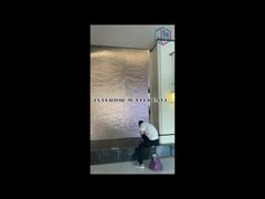 商業エリアの金属メッシュウォーターカーテンの実際のショット