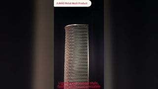 らせんの装飾的な金属の網は注文のステンレス鋼の隔壁スクリーンを湾曲させました