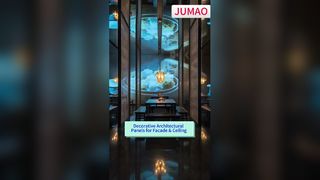 編まれた装飾的な金属の網の建築の金属の網の天井、建物のファサード
