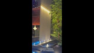 屋内用ライト付きウォーターカーテン