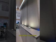 ステンレス製ウォーターカーテンのエレガントなデザイン