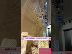 装飾的なウォータースクリーンメタルメッシュカーテンメタルウォーターカーテン風景