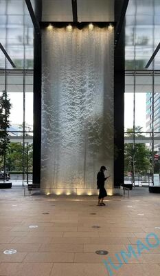 スペース用フレキシブルウォーターメッシュカーテン軽量構造