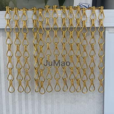 会議室、ロビー、小売環境に最適な天井取り付け型装飾金属カーテン