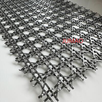 折りたたまれた建築用メタルメッシュ 装飾用ワイヤメッシュ 室内隔壁