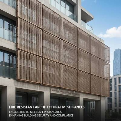 安全基準を満たす耐火建築用メッシュパネル、建物のセキュリティとコンプライアンスを強化