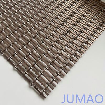 優れたプライバシーを備えた審美的な現代編まれた建築金属メッシュのエレガントな部屋の仕切り