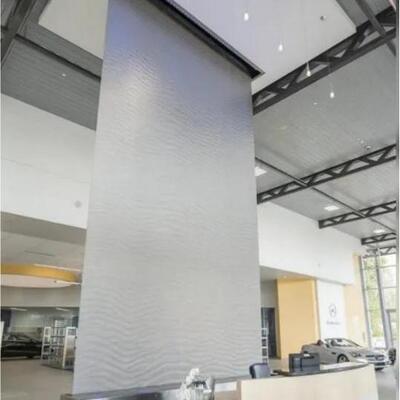 Decorative Stainless Steel Mesh Water Curtain Wall Indoor Outdoor Waterscape Feature